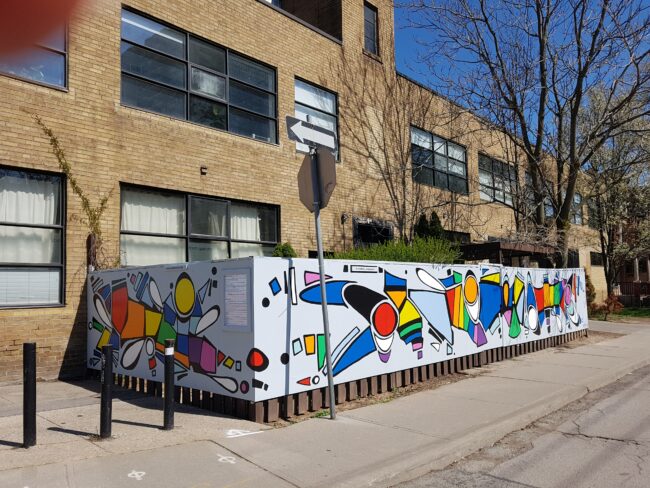 Rainbow Mural in downtown Toronto