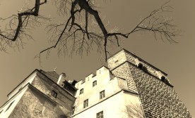 Bran Castle, often associated with Dracula.