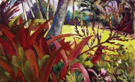 Gauguin In Hanalei, acrylic on canvas