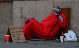 Homeless man