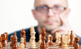 Man playing chess